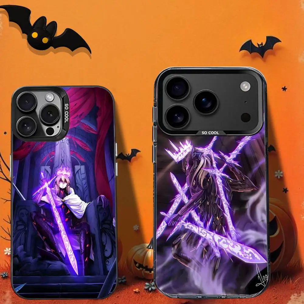 حافظة هاتف The Beginning A-After End-E لهاتف iPhone 16,12,13,17,15,1,11,Mini,Pro,SE,XS,MAX,غطاء سيليكون أسود غير لامع