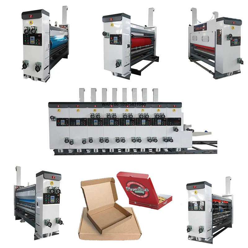Automatic Middle Speed Corrugated Carton Box Making Machine Flexo Printing Slotting and Die Cutting Machine