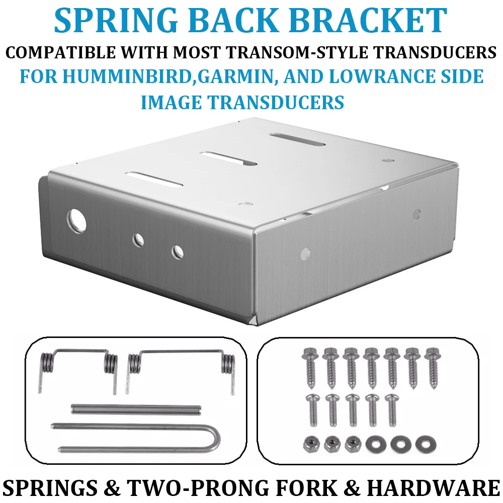 

1 комплект пружинного заднего кронштейна для датчиков бокового изображения Humminbird, Garmin Lowrance