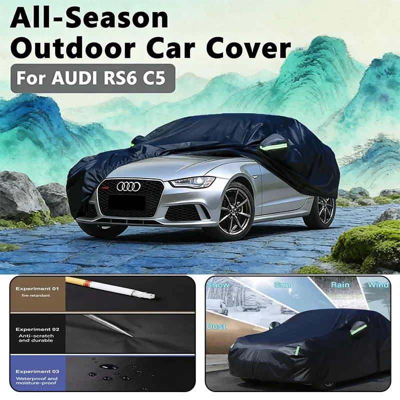 

Наружный автомобильный чехол для AUDI RS6 C5 — полная защита на открытом воздухе, водонепроницаемые, пылезащитные, термостойкие автомобильные аксессуары