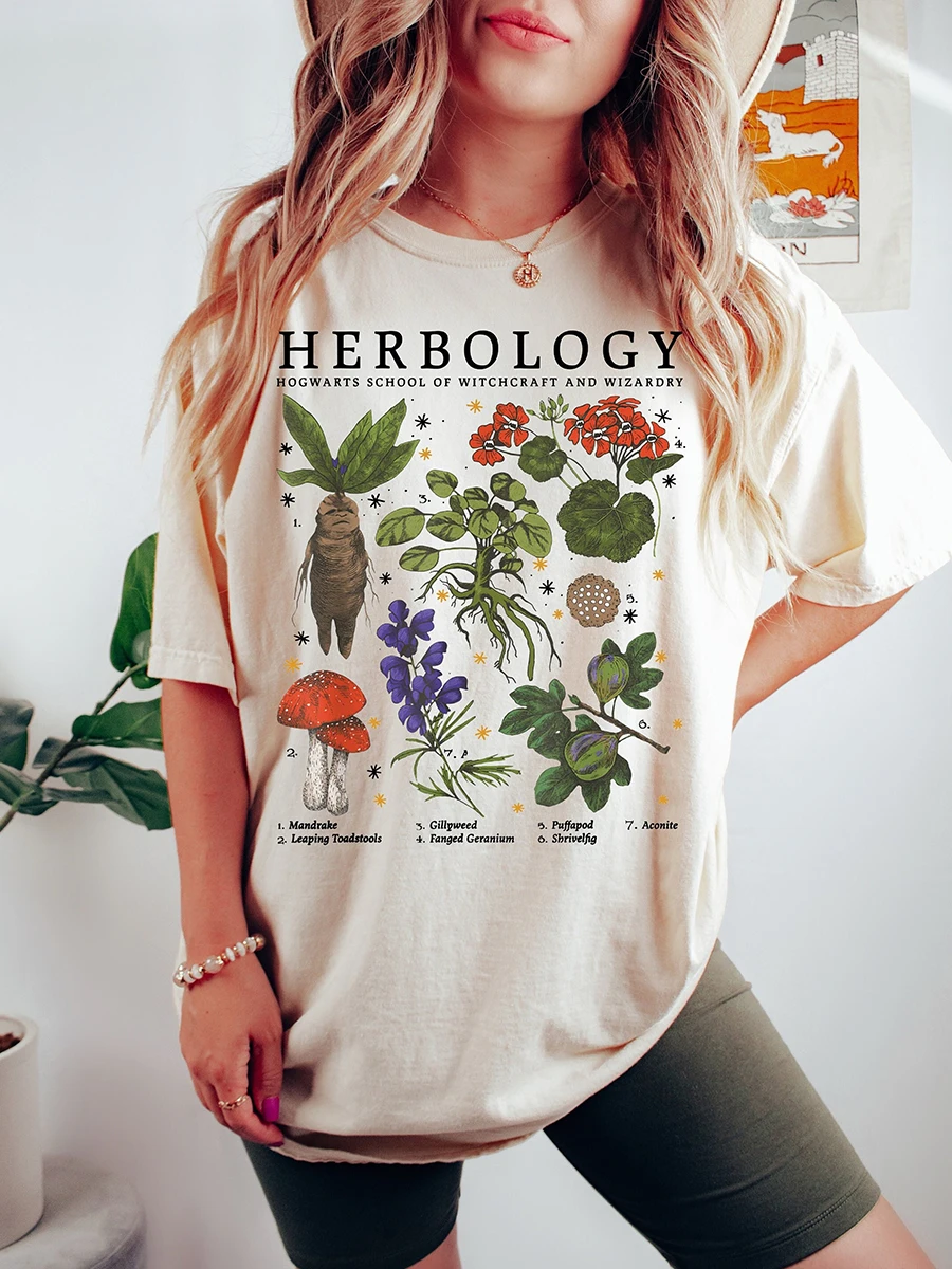 Herbology Plants Gardening Round Neck Shirt Plant Lover gift Wizard Pottery Swaeshirt Apparel Y2K Top Casual Daily Streetwear