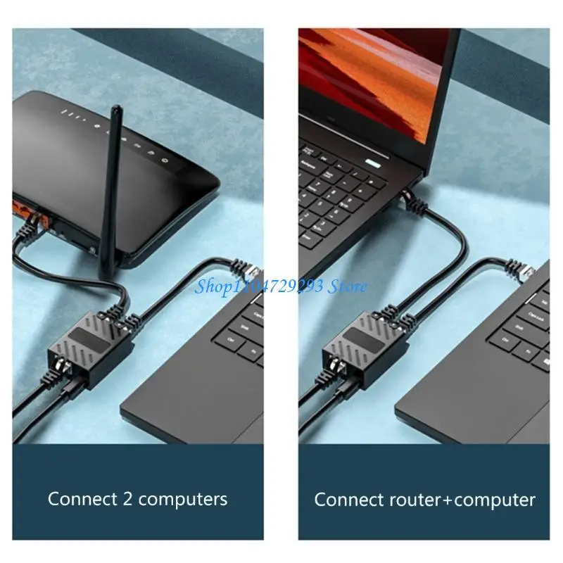 Y2GD AB Manual Switcher 2 in 1 Out/1 in 2 Out RJ45 Ethernet Switch