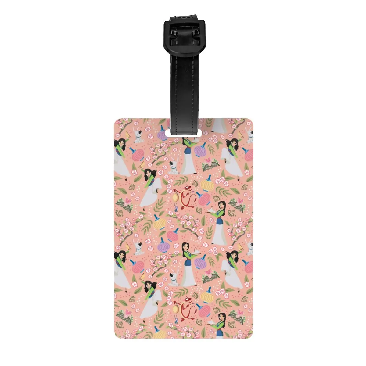 

Пользовательские багажные бирки принцессы Мулан для чемоданов, модные багажные бирки, идентификационная этикетка с конфиденциальной обложкой