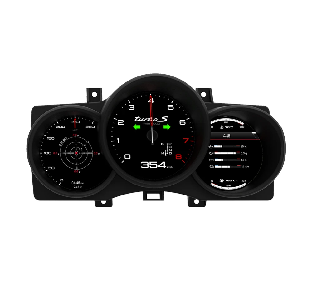 

Krando12.3" Linux Digital Instrument Cluster for Porsche Boxster Cayman 718 911 981 997 2011-2016 Virtual Cockpit LCD Dashboard