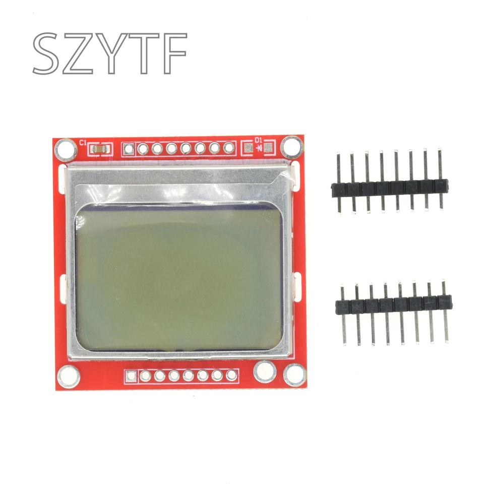 Smart Electronics LCD Module Display Monitor Blue Backlight Adapter PCB 84*48 84x84 Lcd 5110 Nokia 5110 Screen