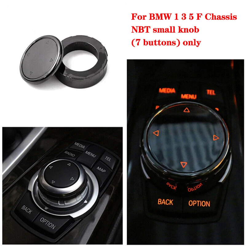 

Modified Center Console Multimedia Control Button Knob Trims Cover Decoration for BMW F10 F20 F30 F01 Knob Cover Car Interior