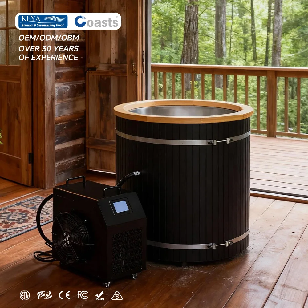

Commercial Grade Cold Plunge Pool with Water Chiller and UV Sterilization System Fitness Studio Use Ice Bath