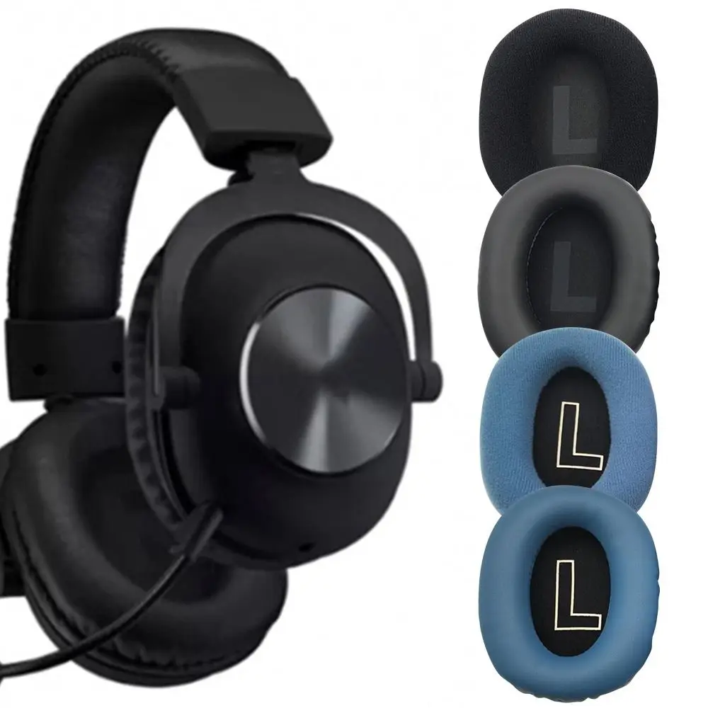 1 Paar Ersatz-Ohrpolster für Logitech G Pro X Headset-Kopfhörer, Leder-Ohrenschützer, Ohrabdeckung, Ohrmuscheln