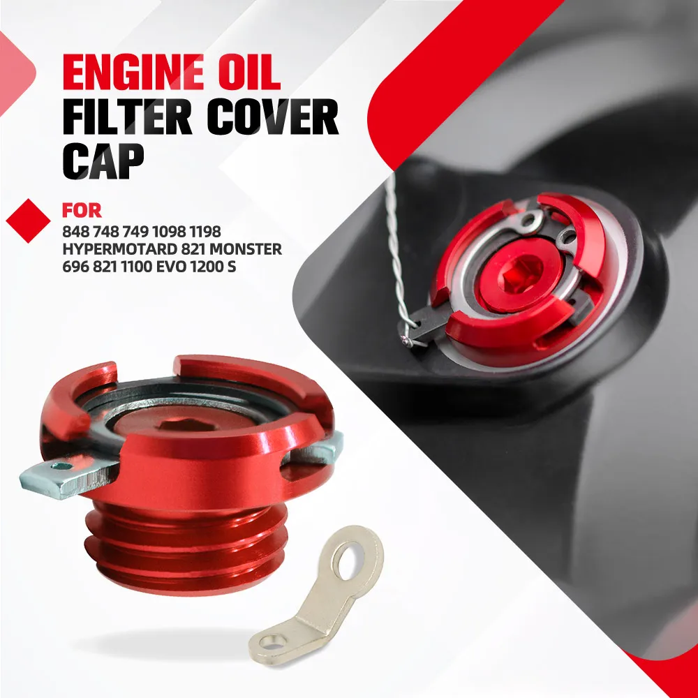 

Oil Filler Cap FOR DUCATI 848 748 749 1098 1198 HYPERMOTARD 821 MONSTER 696 821 1100 EVO 1200 S Engine Oil Cup Plug Cover Screw