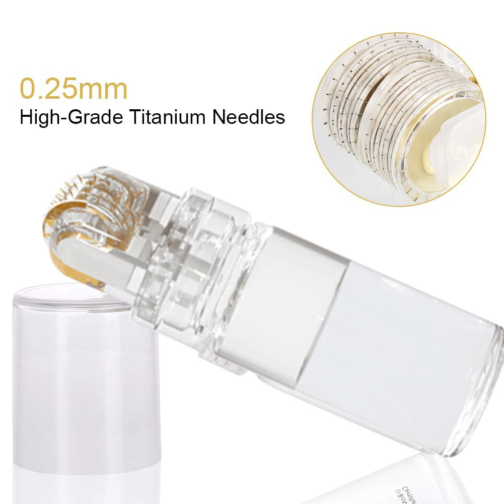 Hydra Needle Titanium needle Tool and Serum Applicator - Cosmetic Derma Roller Tool - 0.2mm/0.25mm/0.3mm