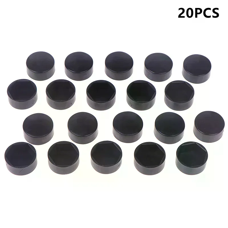 Hexagonal Nut Flat Head Plastic Protective Cap External Hexagonal Screw Low Head Decorative Cap Dust-Proof Cover