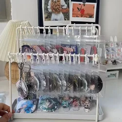 Badge Storage Rack Display Stand Tray With Transparent Protective Cover Anime Badge Holder Ita Bag Pin Badge Protector Organizer