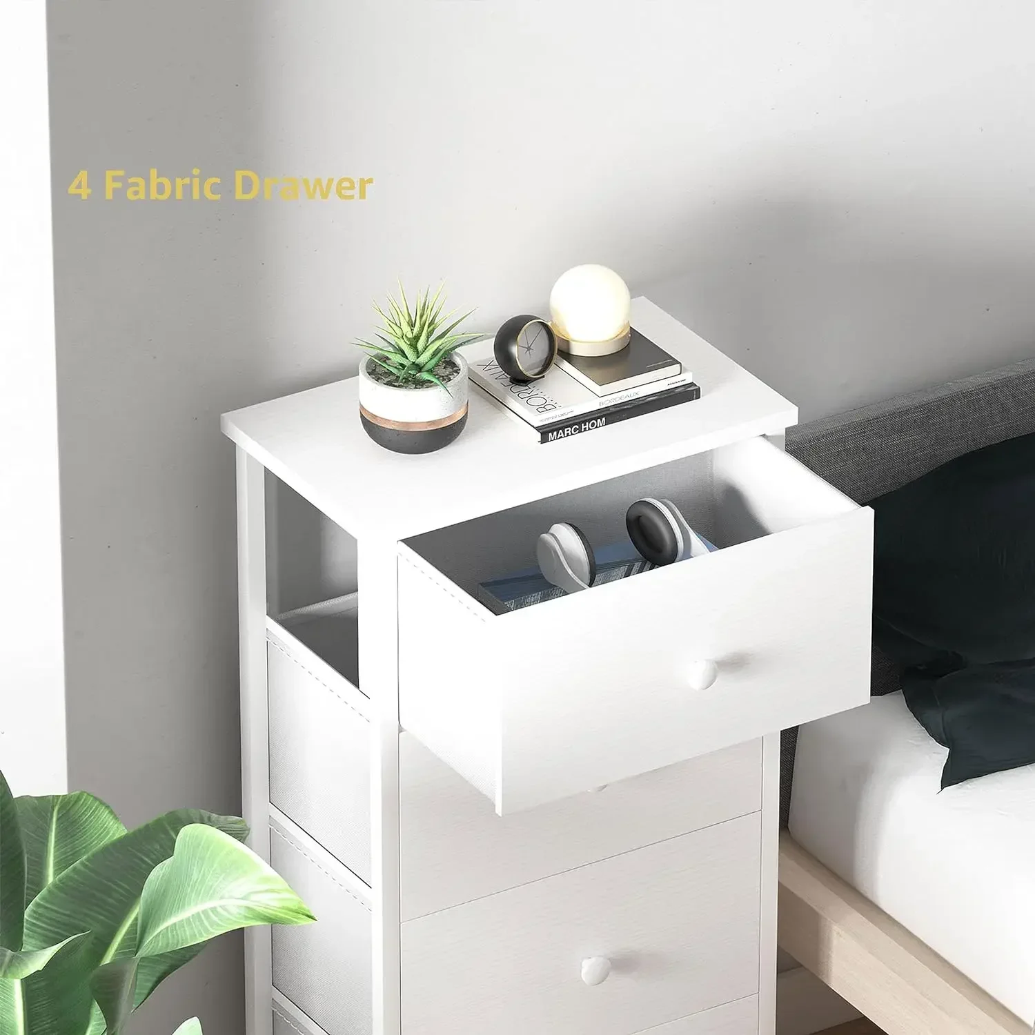 Small White Dresser for Bedroom,4/5 Drawer - Chests of Drawers Kids Organizer for Closet Adult Modern, Bedroom Furniture view 6