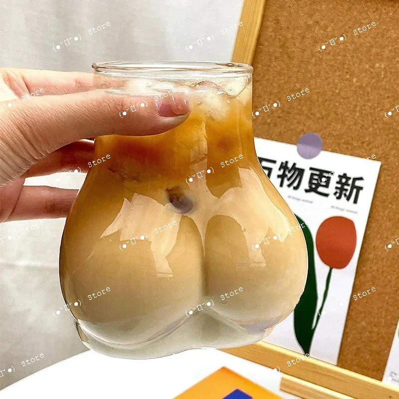 

cute and sexy butt glass, high-end coffee, beer, juice glass