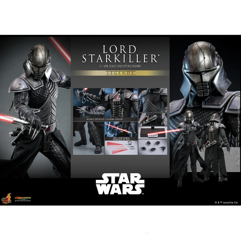 In Stock Hottoys VGM63 Star Wars Lord Starkiller 1/6 Anime Action Figure Toy Gift Model Collection Hobby