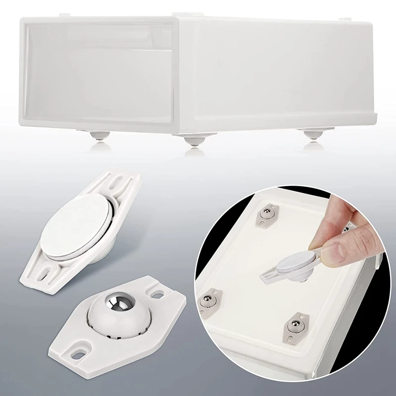 24 Stück selbst klebende Räder Mini feste Räder Nachlauf kästen Nachlauf kleine Nachlauf paste Rad klebrige Rolle