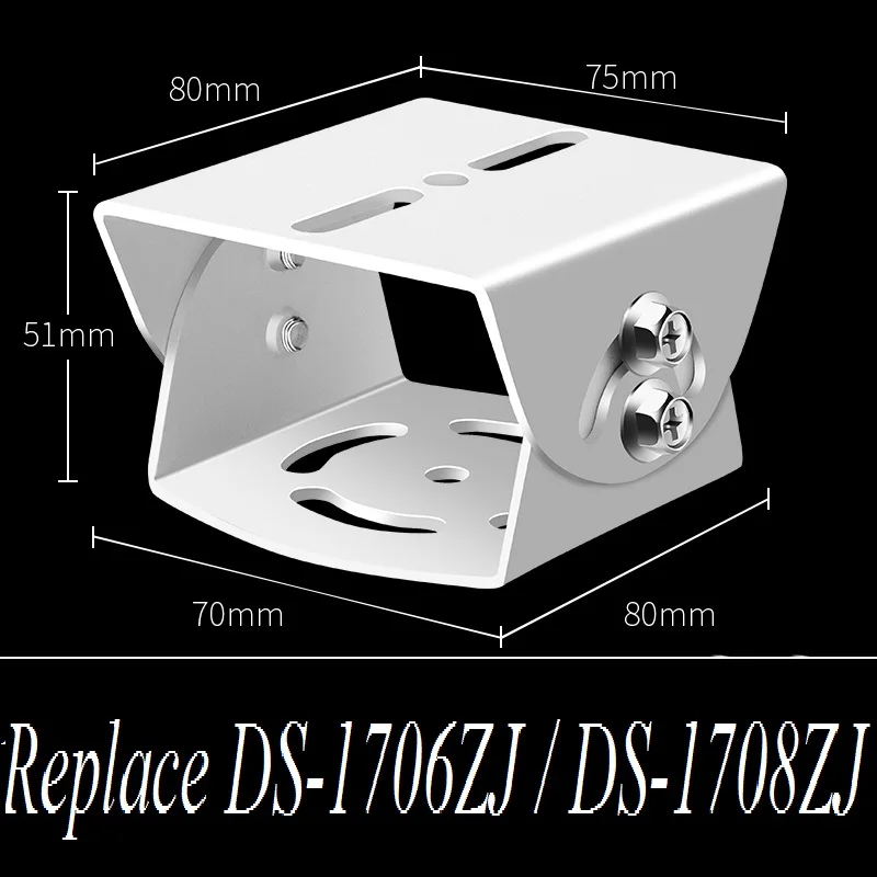 Replace DS-1706ZJ / DS-1708ZJ Cardan Joint Steel / 304 Stainless Steel PT Joint Aluminum Alloy Universal Joint CCTV Camera Mount