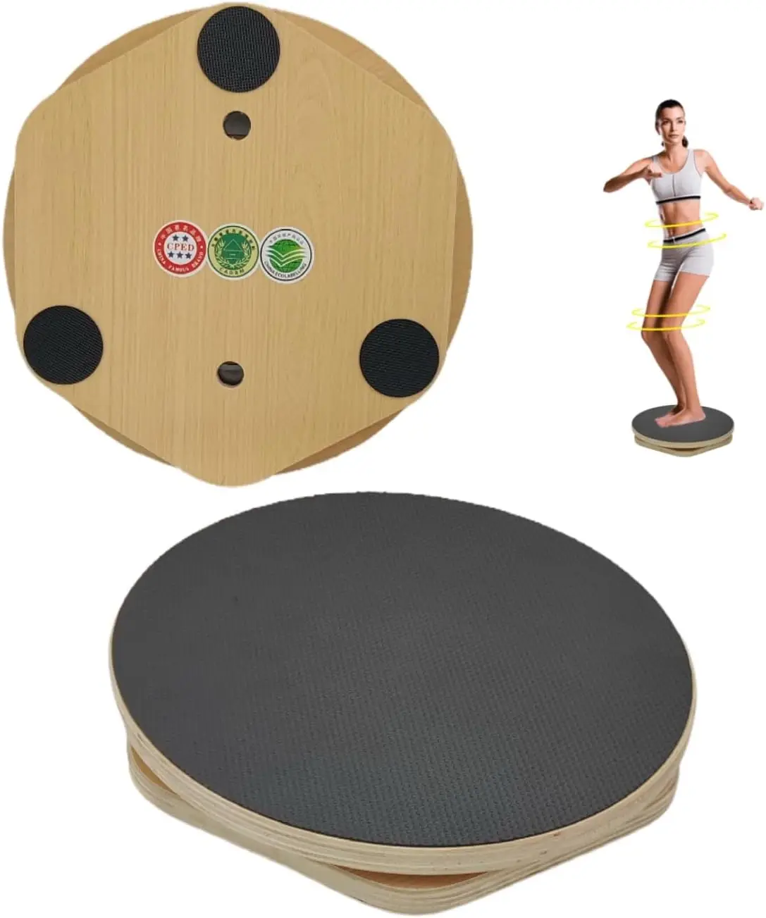 

Twister Board Waist Twist Board Non Slip Twister Exercise Board Heavy Duty Twisting Waist Machine for Home Office Gym