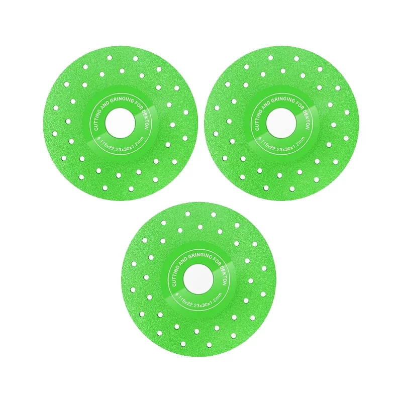 3Pcs Glass Cutting Disc 115mm Saw Blade Diamond Jade Wine Bottle Ceramic Polish Angle Grinder Machine Glass Tile Cutting Wheel