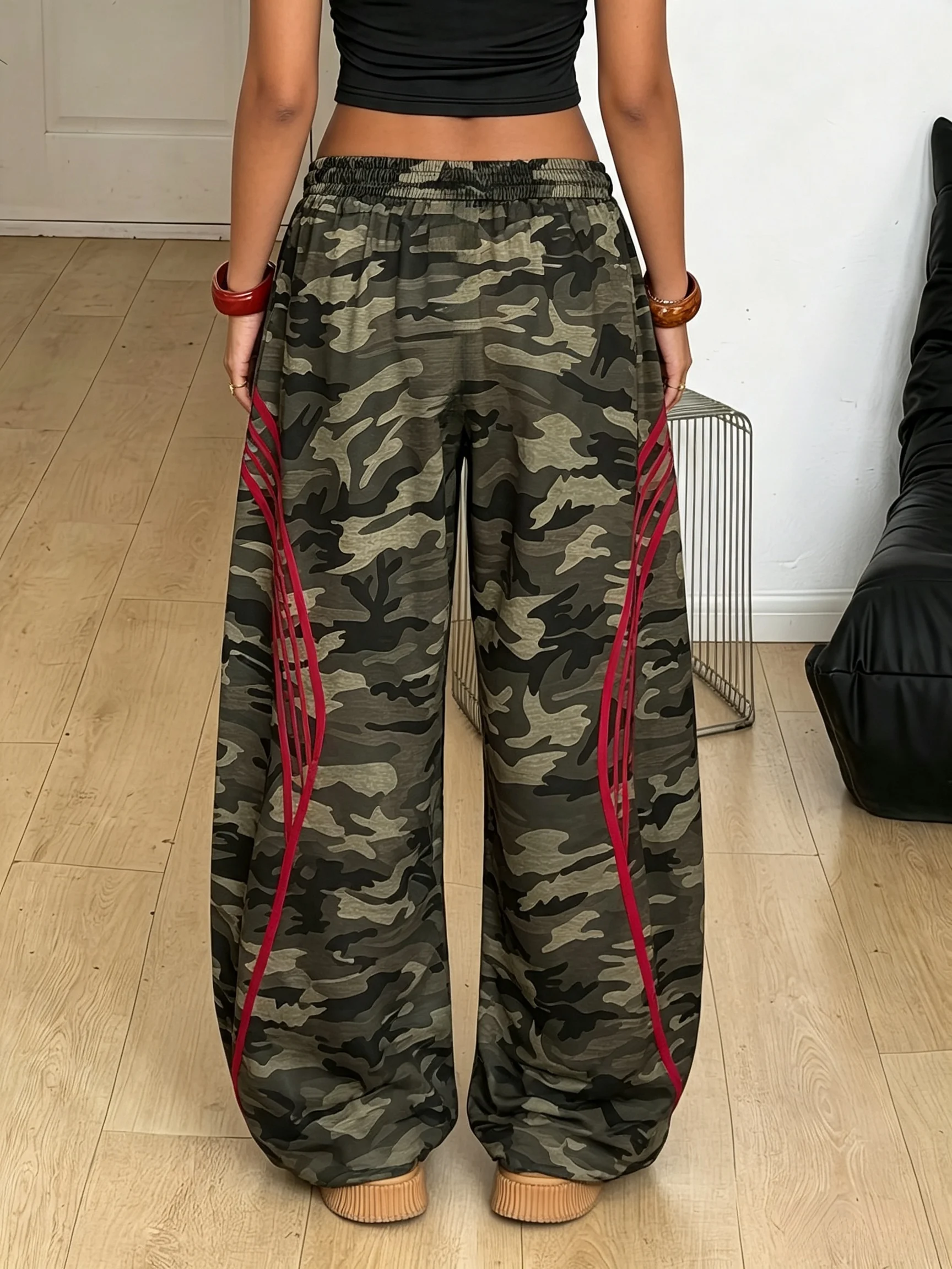 Brand New Y2K Camouflage Pants for Children and Adults, Oversized Breathable, Quick Drying Gothic Street Casual Harajuku Pants