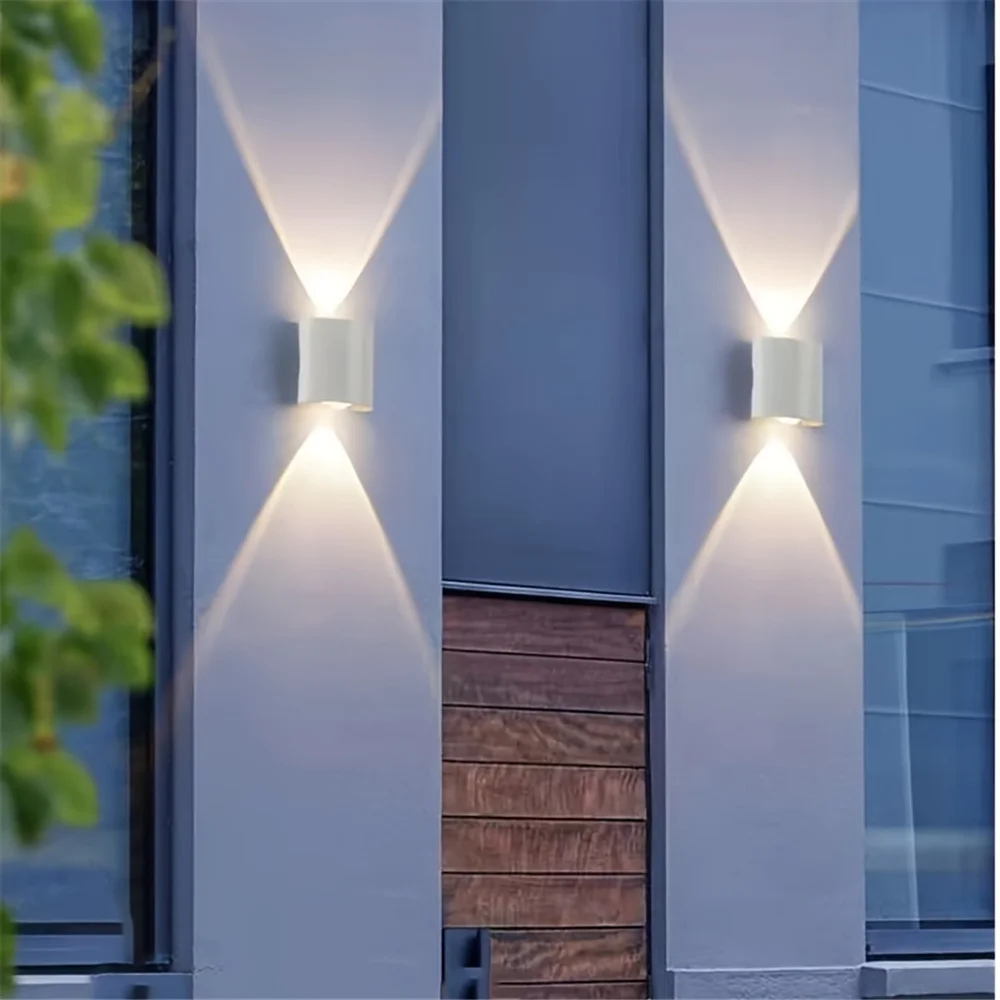 

LED Wall Lamp Outdoor Waterproof Interior Wall Light 2W 4W Minimalist Creative Bedroom Bedside Lamp Warm White AC85-265V