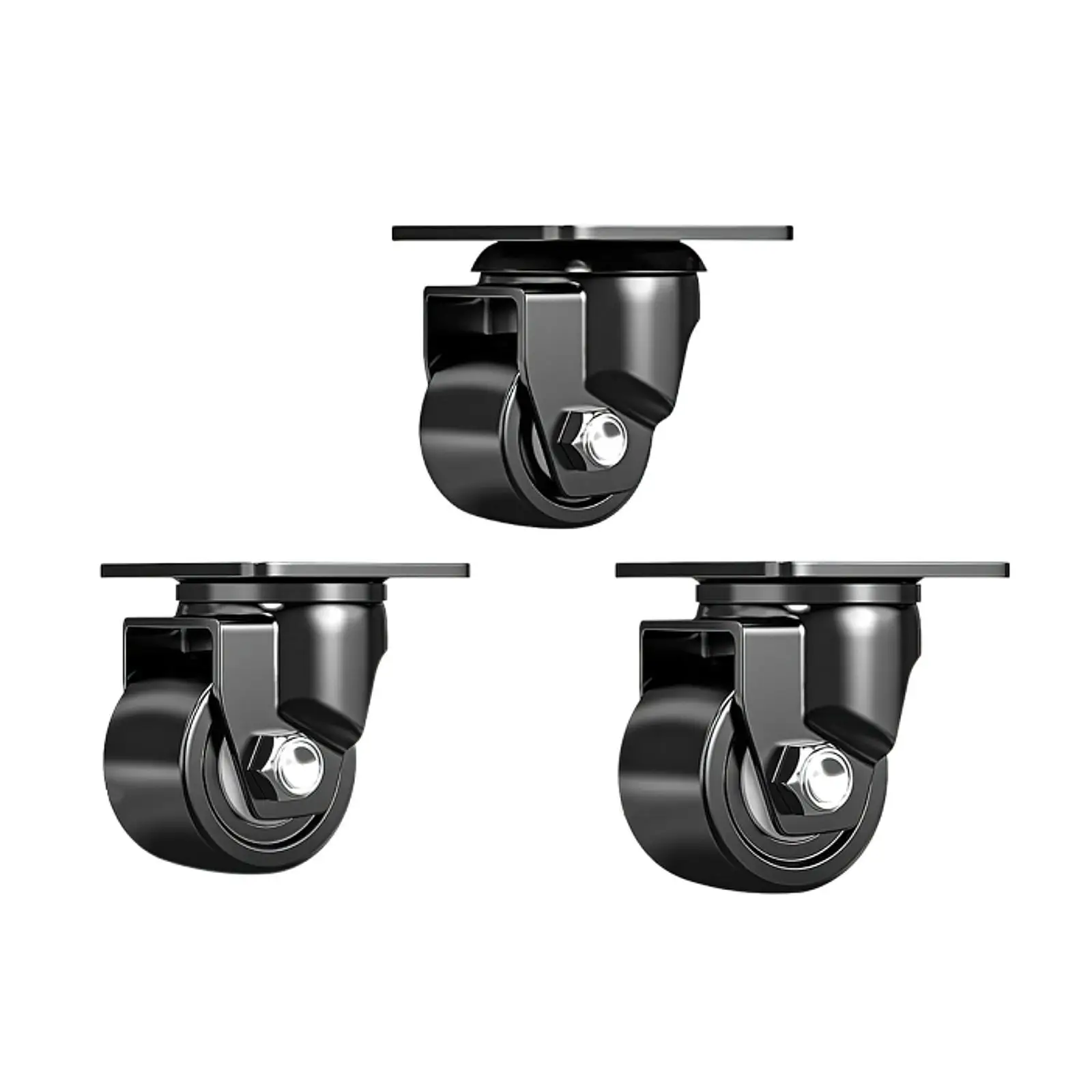 Swivel Caster Wheel 360 Degree Rotatable with Locking Brake Castor Wheel for Planter Stand Household Items Workbenches Carts