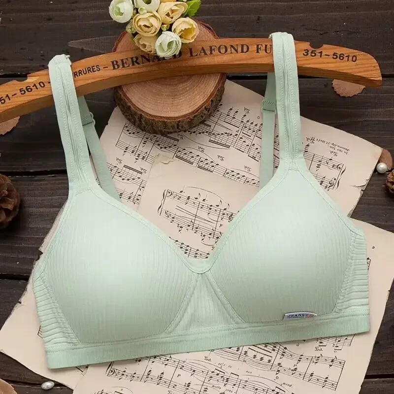 Young Girls' Bra Girls' Underwear Students' Bra Developing Period Thin Comfortable Without Steel Ring Bra image 3