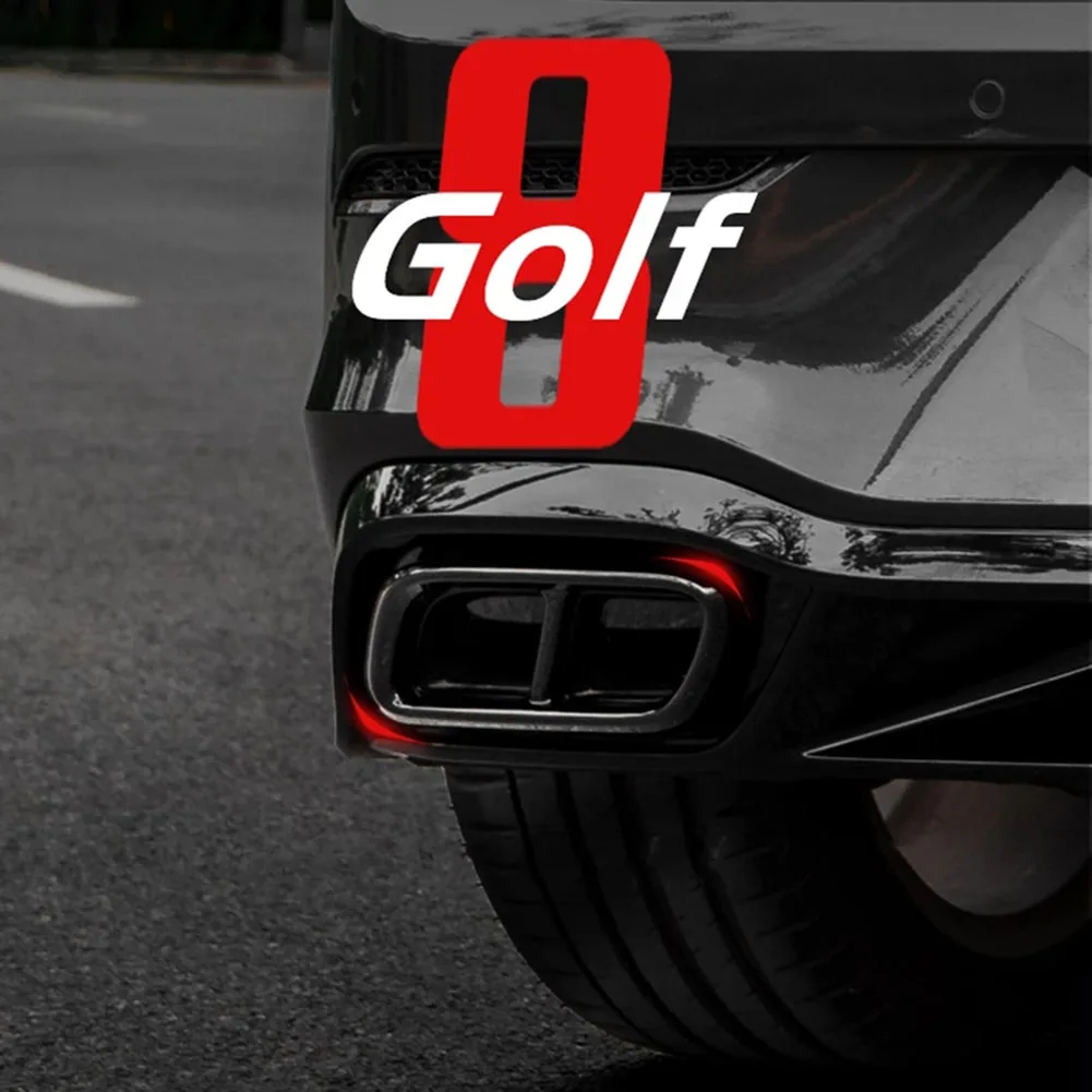 A13Z_Car Rear Exhaust Pipe Muffler Tip Cover Trim for Golf 8 MK8