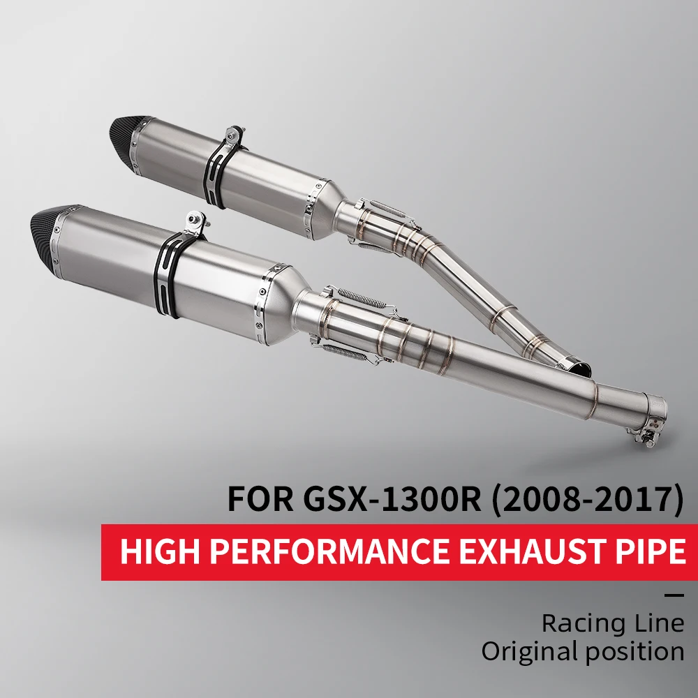 

Motorcycle exhaust for GSX1300R 2008-2017 Modified Exhaust Mid Link Pipe for 51mm muffler gsxr1300 exhaust