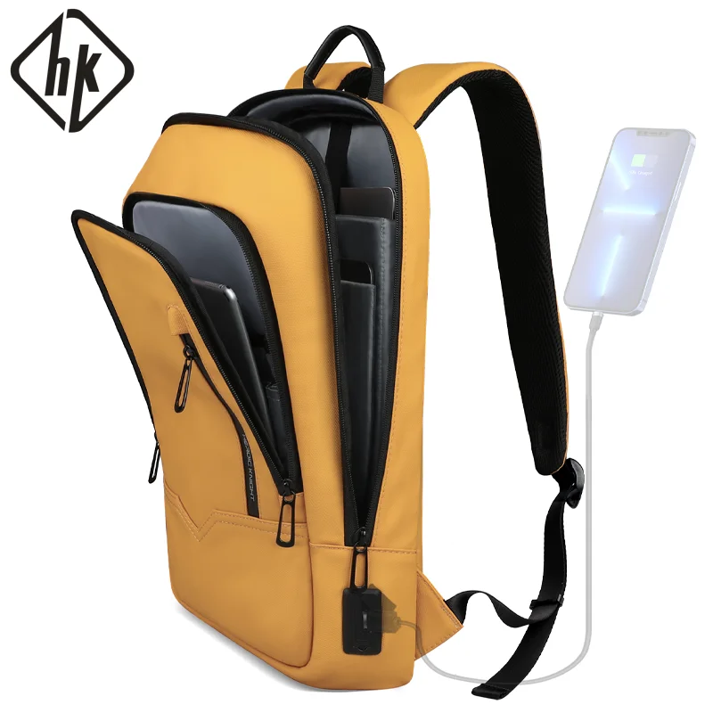 HK Multifunctional Women's Bags Waterproof 15.6 inch Laptop Backpack with USB Lightweight Travel Business Backpack for Women