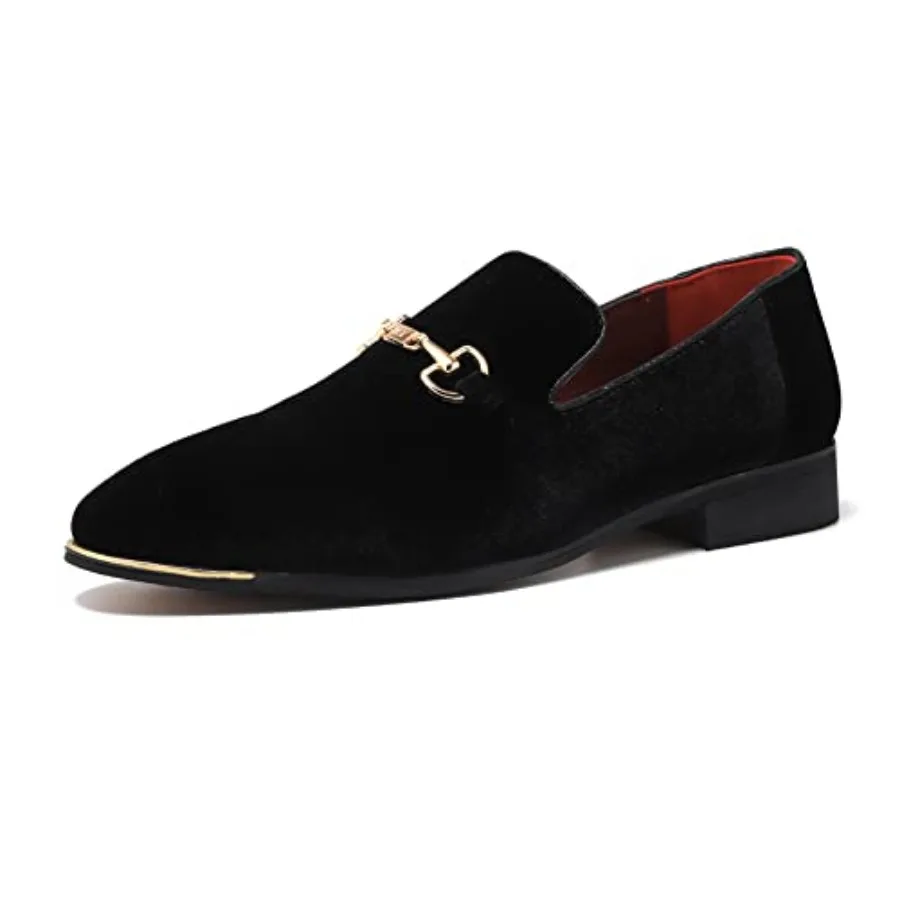 

Men's Luxury Penny Loafer Slip-On Velvet Shoes Party Dancing Shoes Suede Wedding Shoes Plus Size