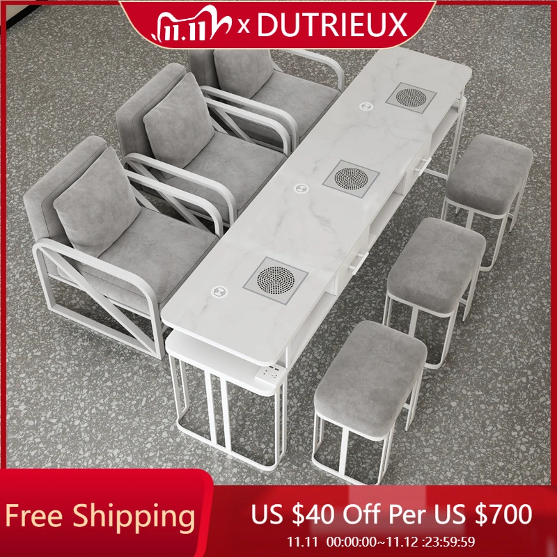 

Минималистичный легко чистящийся стол для ногтей, стойка регистрации, европейский дизайнерский скандинавский маникюрный стол, роскошная мебель для салона Tavolo Per Unghie