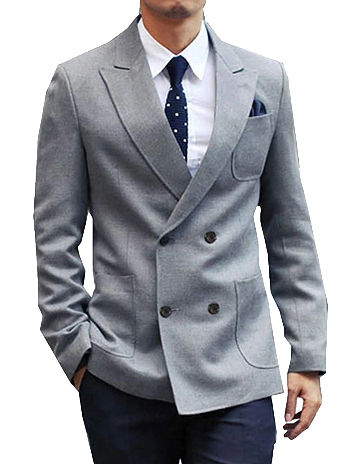 XS-6XL Wedding Men Suits Blazer Bridegroom Business Groom Wear Tuxedo Jacket Formal Party Double Breasted Peak Lapel One Coat