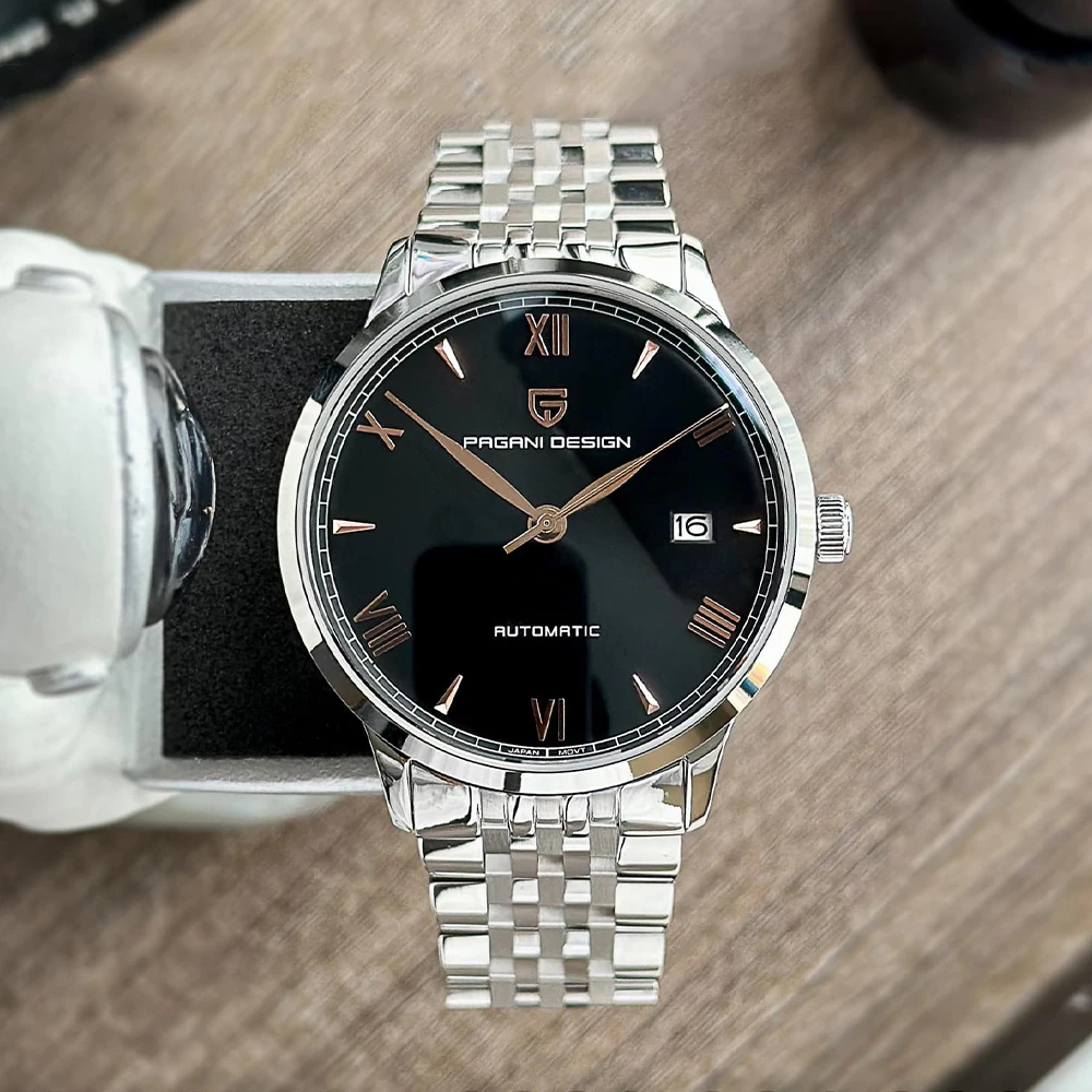 

PAGANI DESIGN 2022, лучший бренд, роскошные мужские часы, механические автоматические часы, сапфировое стекло, водонепроницаемые часы из нержавеющей стали, подарок