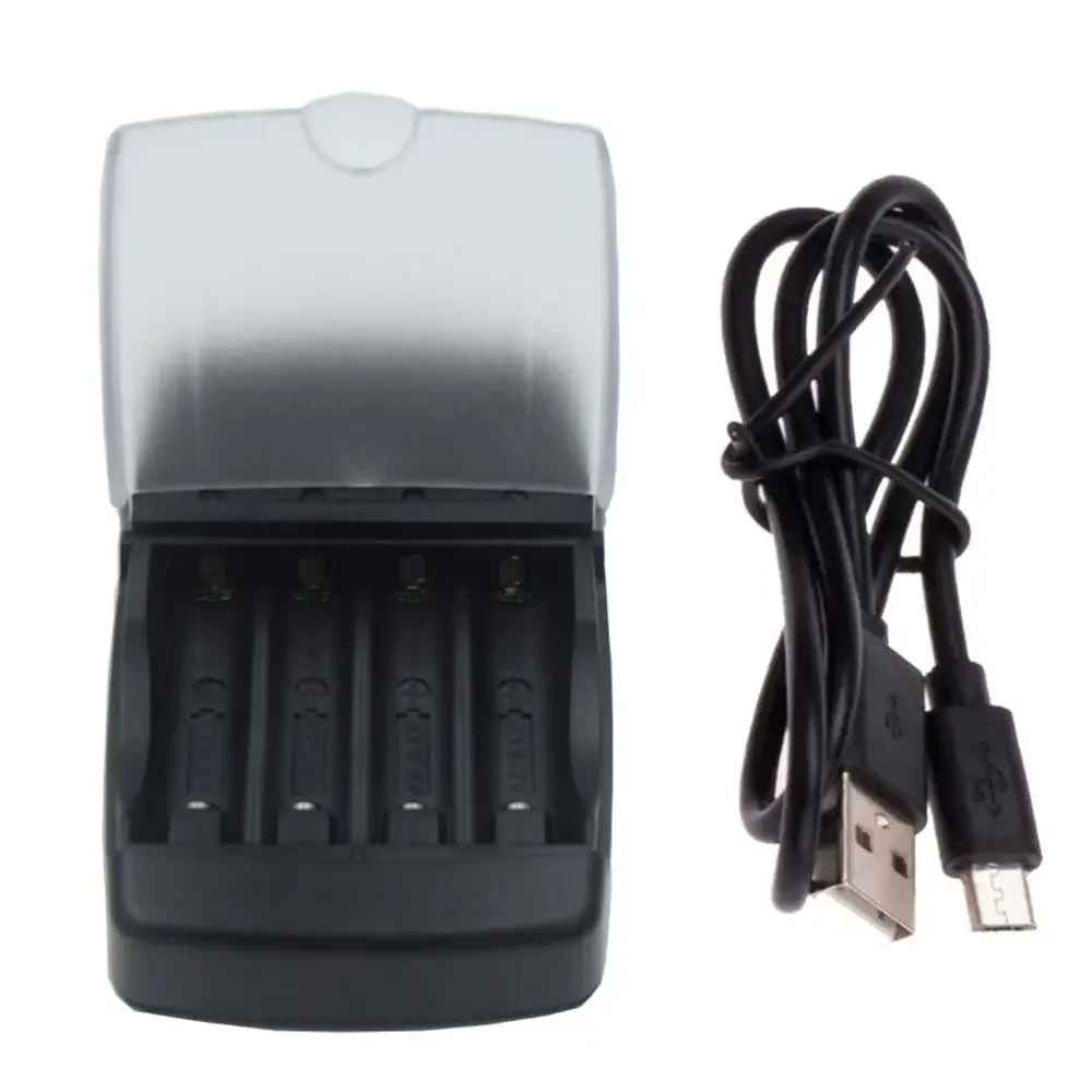 

Портативный адаптер, 4 слота, интеллектуальное зарядное устройство, док-станция для быстрой зарядки для перезаряжаемой батареи AA AAA, 1,5 В, щелочная батарея