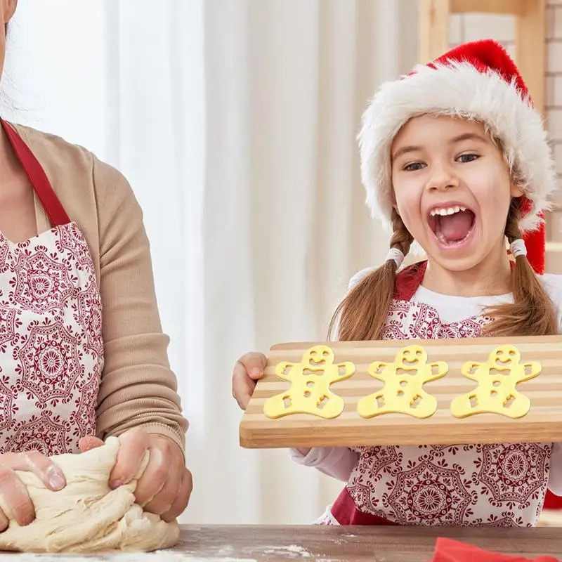 Holiday Cookie Cutter Large Christmas Gingerbread Man Cookie Cutter Tools Dishwasher Safe Food-Grade Stainless Steel Cookie