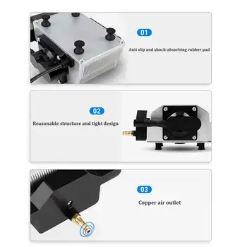 25W 54L/分鐘 40W 80L/分鐘 雷射輔助氣泵空氣壓縮機,適用於雷射器,可調速,低噪音,低振動,輸出穩定 10 最佳銷售 空氣泵雷射 - №8