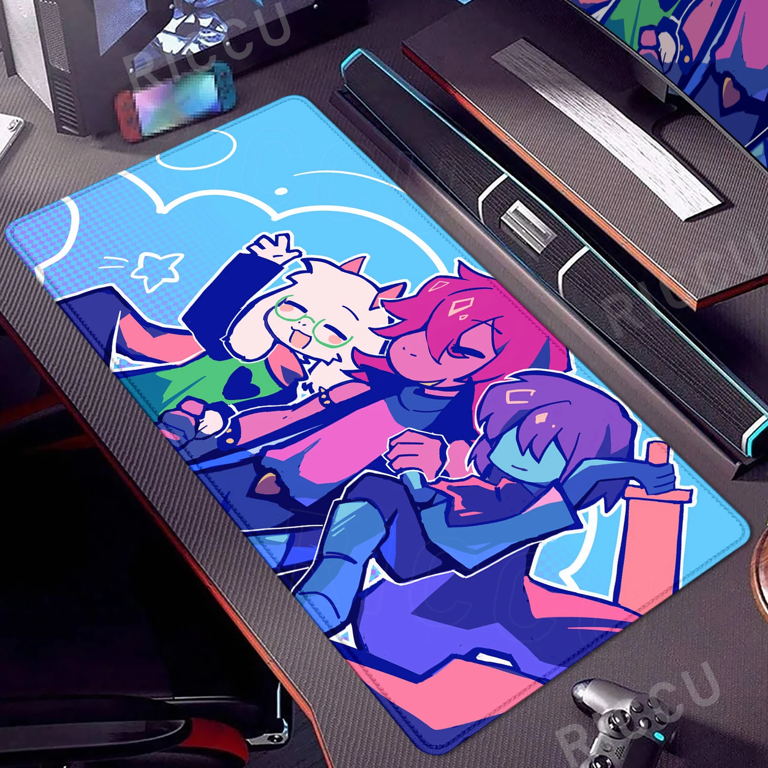 

Deltarune Mouse Pad Keyboard Rubber Mousepad PC Cabinet Desk Mat Gamer Large Carpet Office Extended Tablemat E-Sports Mats Rug