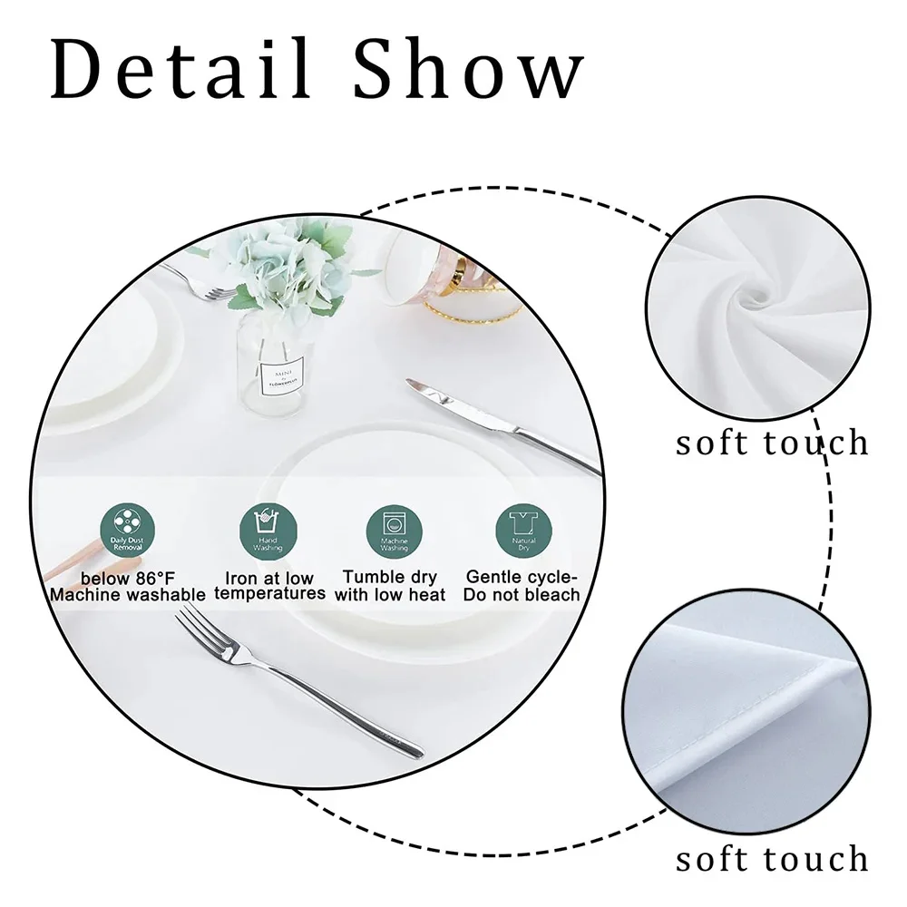 Mandala Bohemian Cycle Colorful Table Cloth Rectangle Polyster Boho Tablecloth Festival Holiday Party Tablecover Home Decoration