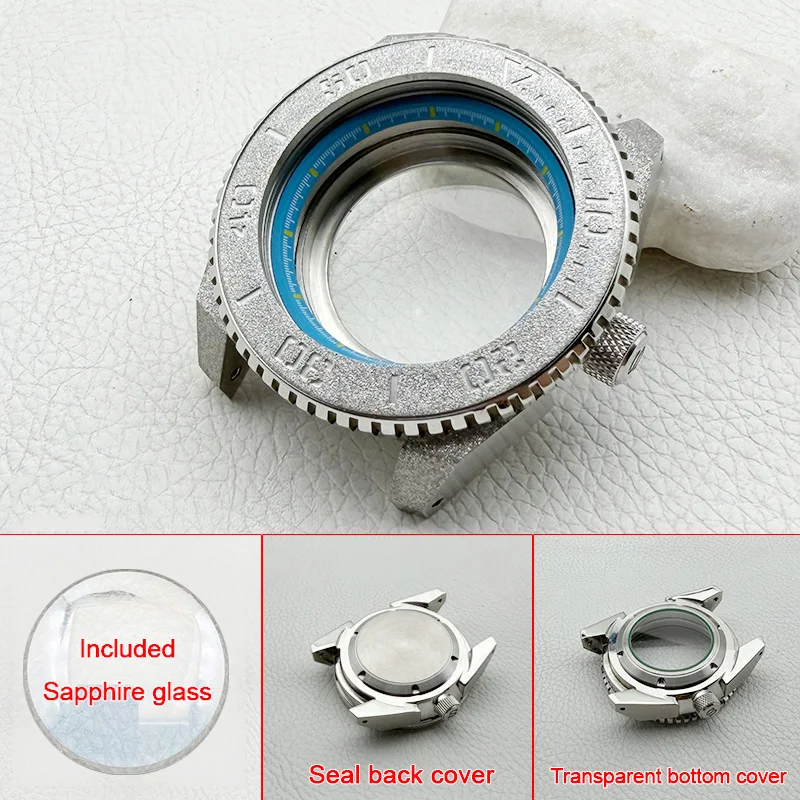 45mm Mod SRPF Samurai Series Men's Diving Watch Case Fits NH35 NH36 7S 4R Movement Men 200M Water Resistance Case Custom