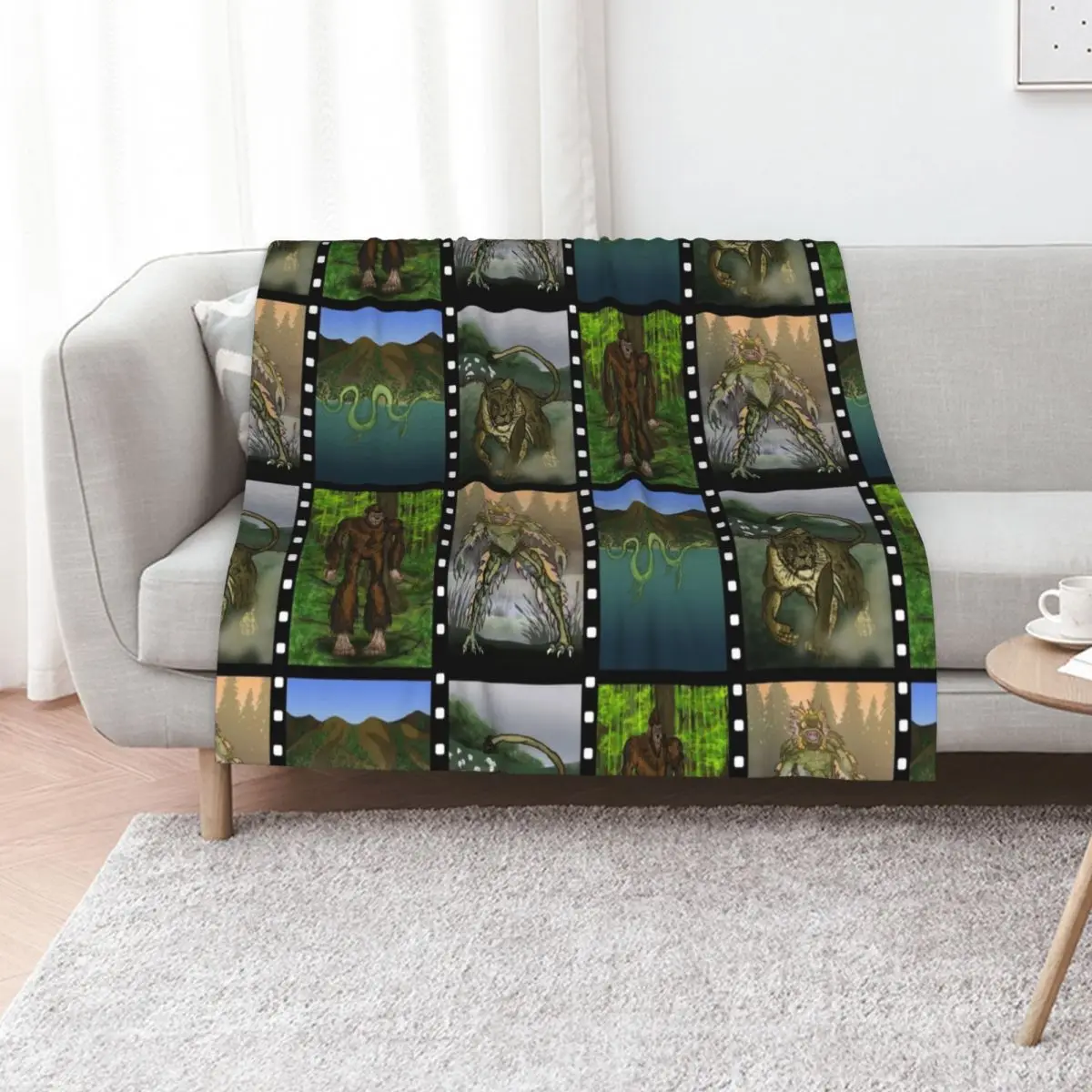 Cryptozoology, Cryptids and Forteana series 1 Throw Blanket Decorative Throw Beach Moving Furry for winter Blankets