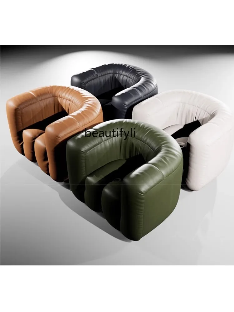 Nordic Shaped Fabric Sofa Designer Creative Couch Lazy Leisure Art Leather Sofa Living Room Furniture home accessories