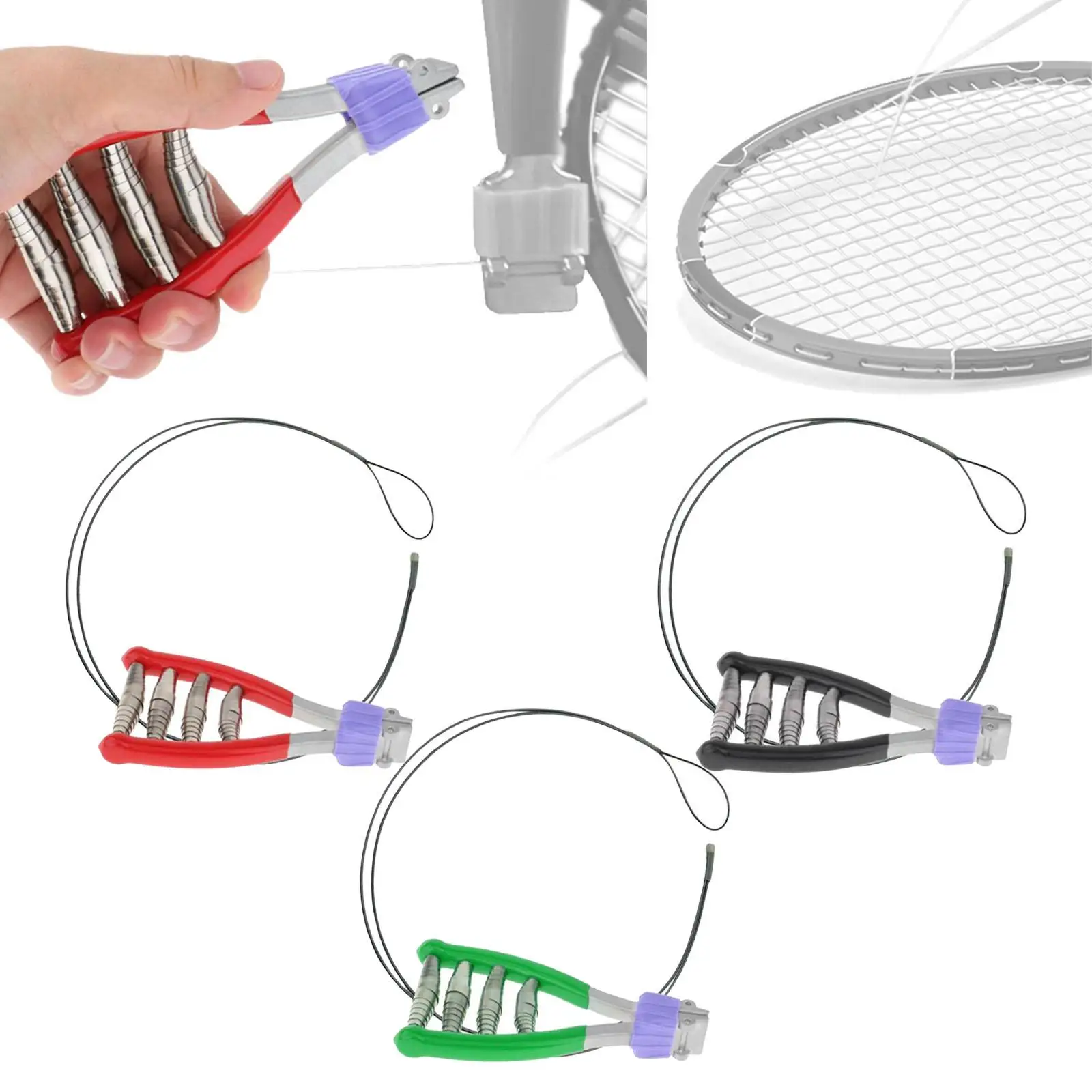 String Startklem Verlenglijn Breed Hoofd Bespannen Klem Klemgereedschap Voor Tennis Racket Squash Badminton Accessoires