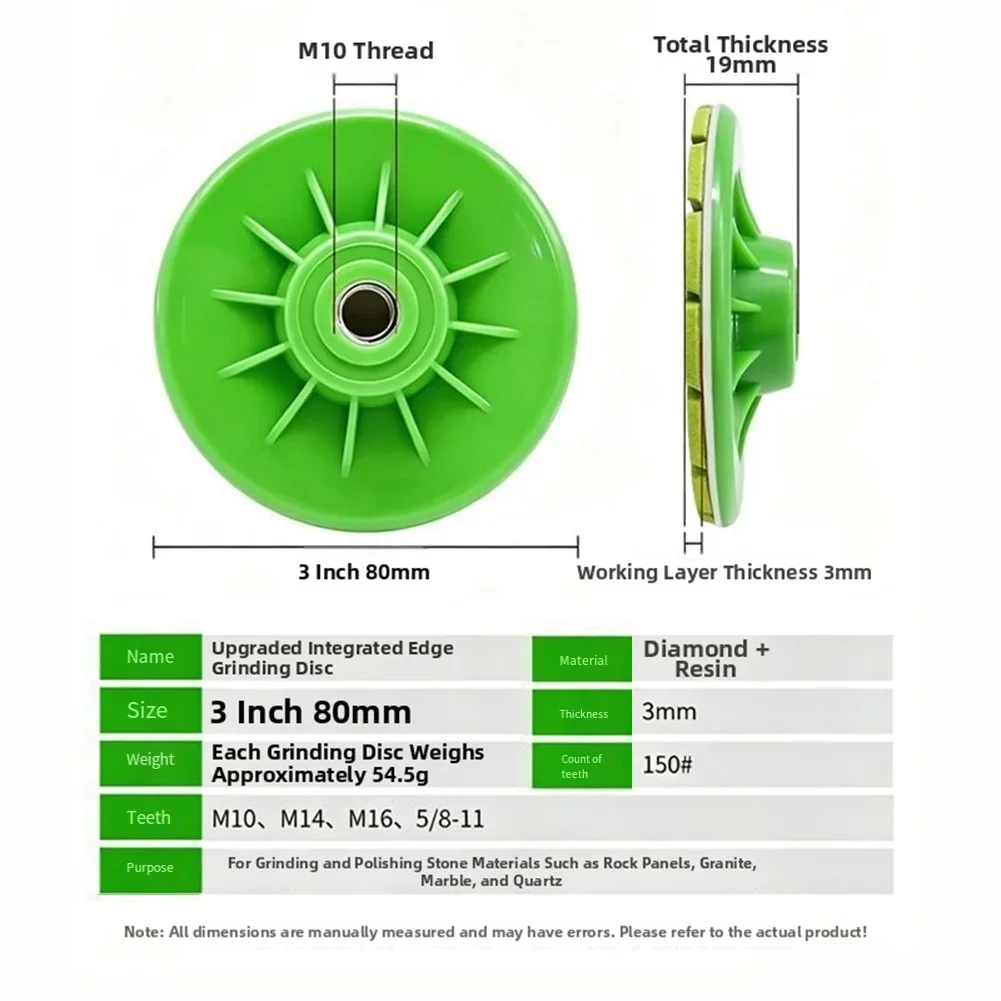 For Tile Edges For Stone Edges Tile Grinding Disc Edge Finishing Multi-surface Use Minimizes Abrasive Loss Fast Material Removal