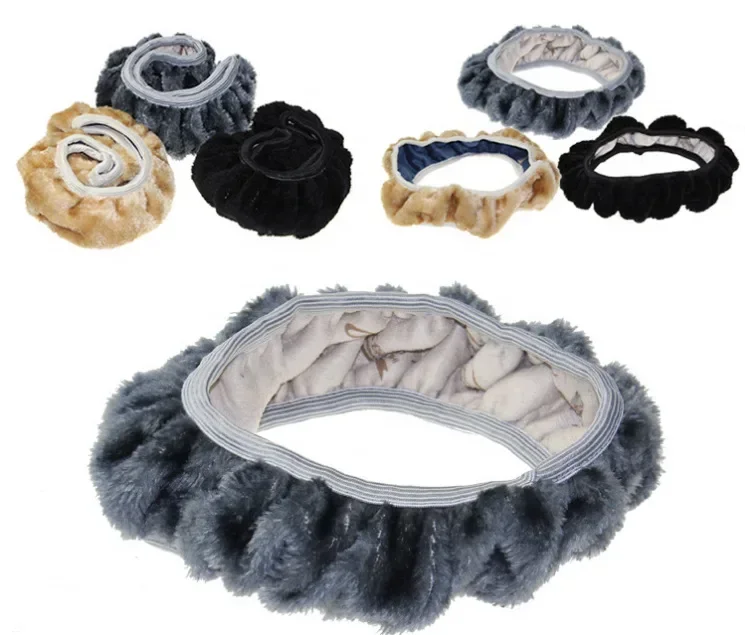 Car Steering Wheel Cover Universal Plush Skid-proof Auto Steering Wheel Cover Anti-Slip Car Styling Car Interior Accessories