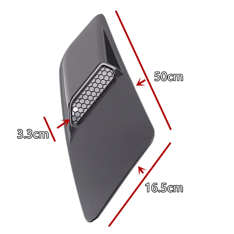 2Pcs/Set Hoods Cover Trim Car Front Hood Air Intake Trim Scoop Vent Guards Heat Panel Cover for Ford Mustang 2015 2016 2017