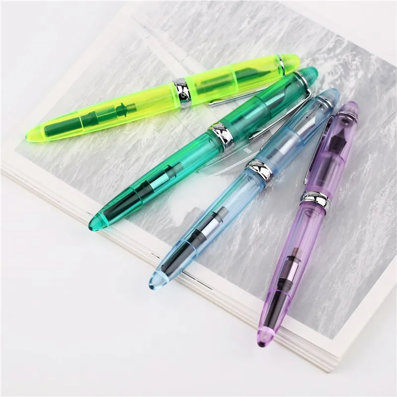 

1pcs 308 Acrylic China Fountain Pen Smooth Fine 0.5mm Nib Writing Gift