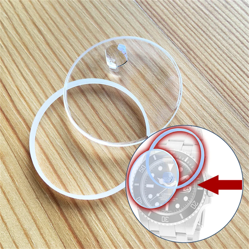 クリアクリスタルクリーム AR coating sapphire crystal glass for Rolex SUB Submariner Date