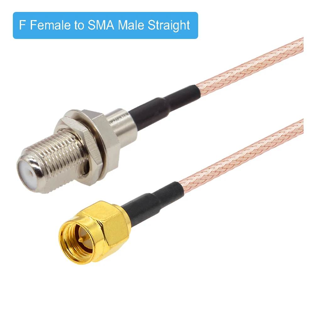 100pcs/lot SMA Male to F Female Connector RG316 Pigtail Cable WIFI Antenna Router Extension Cable  SMA F Cable RF Coaxial Jumper