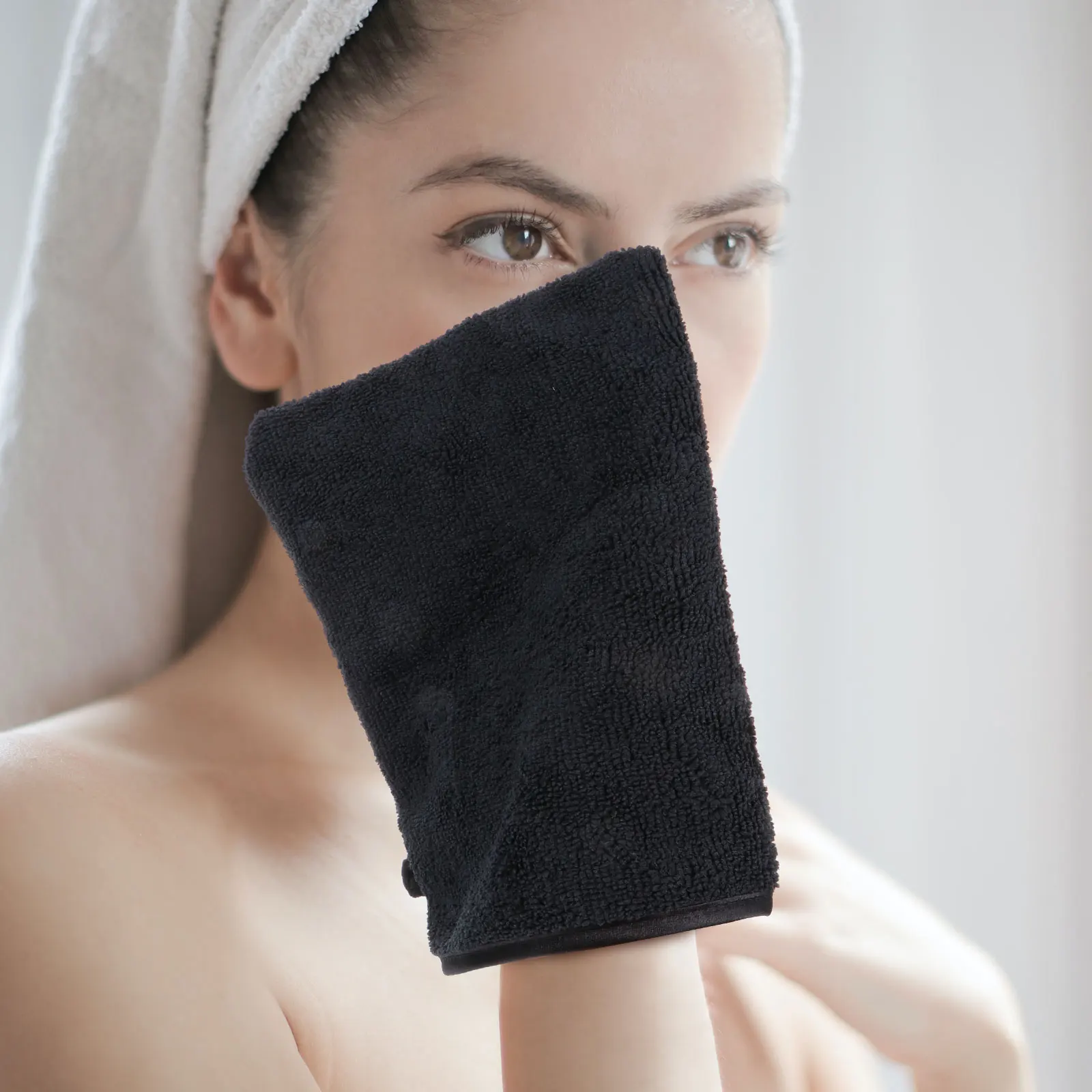 3 قطعة قفازات تنظيف الوجه ستوكات التقشير غسل الوجه قفاز السفر حجم لطيف كفاءة مزيل ماكياج هدية عملية